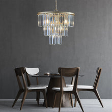 Load image into Gallery viewer, 19.7" Luxury K9 Crystal Chandelier Modern Gold Chain Chandelier 4 Tier Crystal Chandelier
