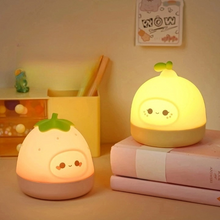 Cargar imagen en el visor de la galería, Silicone Colorful Night Light Children's Room Atmosphere Light