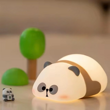 Cargar imagen en el visor de la galería, Panda Night Light Silicone Pat Light