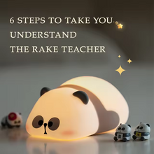 Cargar imagen en el visor de la galería, Panda Night Light Silicone Pat Light