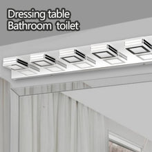 Carregar imagem no visualizador da galeria, 39" LED Modern Chrome Vanity Light 6 Light Acrylic Bathroom Mirror Light