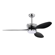 Load image into Gallery viewer, 52'' ABS Blades Ceiling Fan with Lights and DC Remote, DC Motor Modern Ceiling Fan with 3 ABS Fan Blades & 2 Down Rods, Indoor Ceiling Fan with Light
