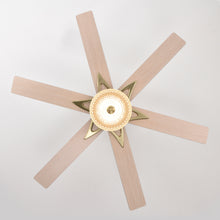 Load image into Gallery viewer, 52" Modern Style Ceiling Fan Light Gold LED Ceiling Light Remote Control 3 Speed Reversible Silent Ceiling Fan, 1h/4h/8h Timer