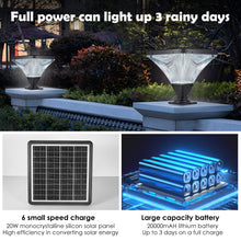 Load image into Gallery viewer, 38.50" Remote Control LED Solar Street Light with Base Garden Light Dimmable