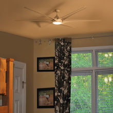 Load image into Gallery viewer, 100" White Simple ABS Material 6-blade Ceiling Fan Light