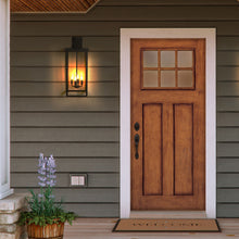 Cargar imagen en el visor de la galería, Black Porch Wall Light Outdoor Lantern Wall Light 4 Lights