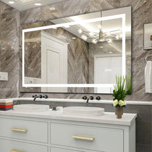 Загрузить изображение в средство просмотра галереи, 60x32" LED Bathroom Mirror Light Anti-fog and Dimmable LED Vanity Mirror Light