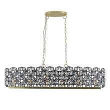 Carregar imagem no visualizador da galeria, 39.4" Modern Champagne Gold Oval Crystal ceiling chandelier  Luxury Home Decor Light Fixture