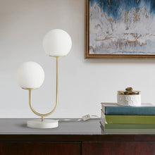 Cargar imagen en el visor de la galería, Metal 2-Light Globe Table Lamp