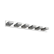 Carregar imagem no visualizador da galeria, 39" LED Modern Chrome Vanity Light 6 Light Acrylic Bathroom Mirror Light