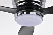 Load image into Gallery viewer, 52'' ABS Blades Ceiling Fan with Lights and DC Remote, DC Motor Modern Ceiling Fan with 3 ABS Fan Blades & 2 Down Rods, Indoor Ceiling Fan with Light