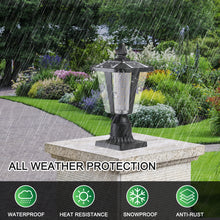 Load image into Gallery viewer, 2 Pack Dimmable LED Solar Pillar Light Garden Path Light Outdoor Light