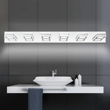 Carregar imagem no visualizador da galeria, 39" LED Modern Chrome Vanity Light 6 Light Acrylic Bathroom Mirror Light