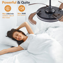 Cargar imagen en el visor de la galería, Modern Minimalist Invisible Ceiling Fan Light - Retractable Fan With LED Fixtures