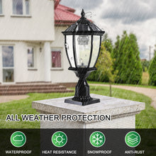 Cargar imagen en el visor de la galería, Dimmable LED Solar Pillar Light Garden Path Light Outdoor Lighting