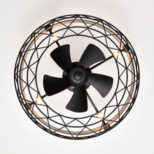 Load image into Gallery viewer, 20.5" Caged Ceiling Fan 5 ABS Blades with  Remote Control,Timer, 3 Speeds Indoor Ceiling Fan for (No include Bulbs)