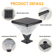 Load image into Gallery viewer, 38.50" Remote Control LED Solar Street Light with Base Garden Light Dimmable