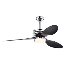 Load image into Gallery viewer, 52'' ABS Blades Ceiling Fan with Lights and Remote (6 Speeds Adjustable) , DC Motor Modern Ceiling Fan with 3 Abs Fan Blades & 2 down Rods, Indoor Ceiling Fan with Light
