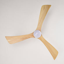 Load image into Gallery viewer, 52" Matte Black + Dark Walnut Remote Control Silent Ceiling Fan Light, Reversible Ceiling Fan