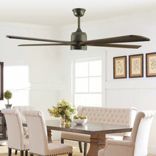 Загрузить изображение в средство просмотра галереи, 60" Modern Ceiling Fan Light Olive Green Wood Ceiling Fan 6 Speed Silent Reversible Ceiling Fan