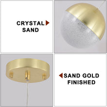 Cargar imagen en el visor de la galería, Simple Linear Chandelier Modern Gold LED Spherical Chandelier Dimmable