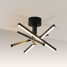 Charger l'image dans la galerie, 12.01" Nordic Style Black Chandelier Modern Simple Embedded Chandelier