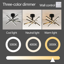 Charger l'image dans la galerie, 12.01" Nordic Style Black Chandelier Modern Simple Embedded Chandelier