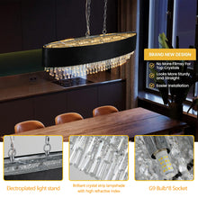 Load image into Gallery viewer, 39.4" Luxury K9 Crystal Chandelier Living Room Crystal Chandelier Chain Chandelier Luxury Home Decorative Lighting