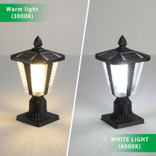 Load image into Gallery viewer, 2 Pack Dimmable LED Solar Pillar Light Garden Path Light Outdoor Light