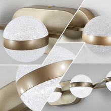 Load image into Gallery viewer, 35.4" Modern Bathroom Gold Mirror Light Wall Mounted Vanity Light Globe 5 Lights