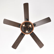 Load image into Gallery viewer, 52" Farmhouse Ceiling Fan Light 3 Light Ceiling Fan Vintage Drum Pendant Light