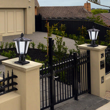 Load image into Gallery viewer, 2 Pack Dimmable LED Solar Pillar Light Garden Path Light Outdoor Light