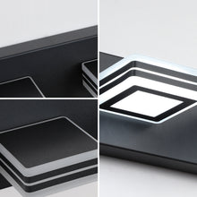 Carregar imagem no visualizador da galeria, 32" Black Vanity Light Modern Bathroom LED Mirror Light Rectangular 5 Lights