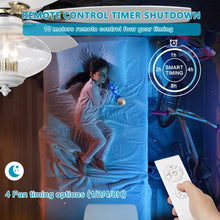 Load image into Gallery viewer, 52'' Low Profile Ceiling Fan , White Modern Ceiling Fans with Remote Control --Matte White