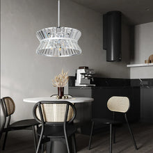 Carregar imagem no visualizador da galeria, 15.7" Living Room Luxury K9 Crystal Chandelier Round Simple Crystal Chandelier Luxury Home Decorative Lighting