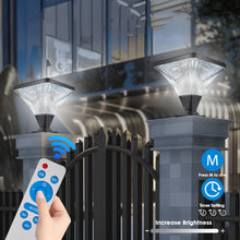 Load image into Gallery viewer, 38.50" Remote Control LED Solar Street Light with Base Garden Light Dimmable