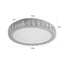 Load image into Gallery viewer, 19.7" Stylish Simple Crystal Ceiling Light Modern Bedroom Dimmable Ceiling Light