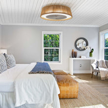 Load image into Gallery viewer, 21" Bohemian Style LED Dimmable Ceiling Light With Built-In Fan - Remote Control