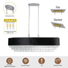 Load image into Gallery viewer, 39.4" Luxury K9 Crystal Chandelier Living Room Crystal Chandelier Chain Chandelier Luxury Home Decorative Lighting