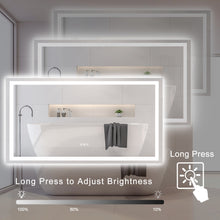 Загрузить изображение в средство просмотра галереи, 60x32" LED Bathroom Mirror Light Anti-fog and Dimmable LED Vanity Mirror Light
