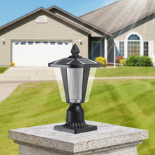 Load image into Gallery viewer, 2 Pack Dimmable LED Solar Pillar Light Garden Path Light Outdoor Light