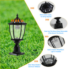 Cargar imagen en el visor de la galería, Dimmable LED Solar Pillar Light Garden Path Light Outdoor Lighting