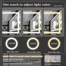 Загрузить изображение в средство просмотра галереи, 72x 36" LED Bathroom Mirror Light Anti-fog and Dimmable LED Vanity Mirror Light
