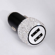 Cargar imagen en el visor de la galería, USB Fast-charged Diamond Car Charger