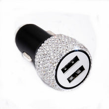 Cargar imagen en el visor de la galería, USB Fast-charged Diamond Car Charger