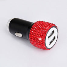 Cargar imagen en el visor de la galería, USB Fast-charged Diamond Car Charger