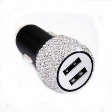 Cargar imagen en el visor de la galería, USB Fast-charged Diamond Car Charger