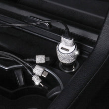 Cargar imagen en el visor de la galería, USB Fast-charged Diamond Car Charger