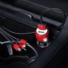 Cargar imagen en el visor de la galería, USB Fast-charged Diamond Car Charger