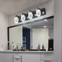 Load image into Gallery viewer, 24.8&quot; LED Dressing Table Crystal Wall Light Modern Bathroom Mirror Front Light 4 Lights
